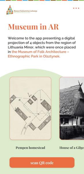 App screenshot from Mała Litwa AR