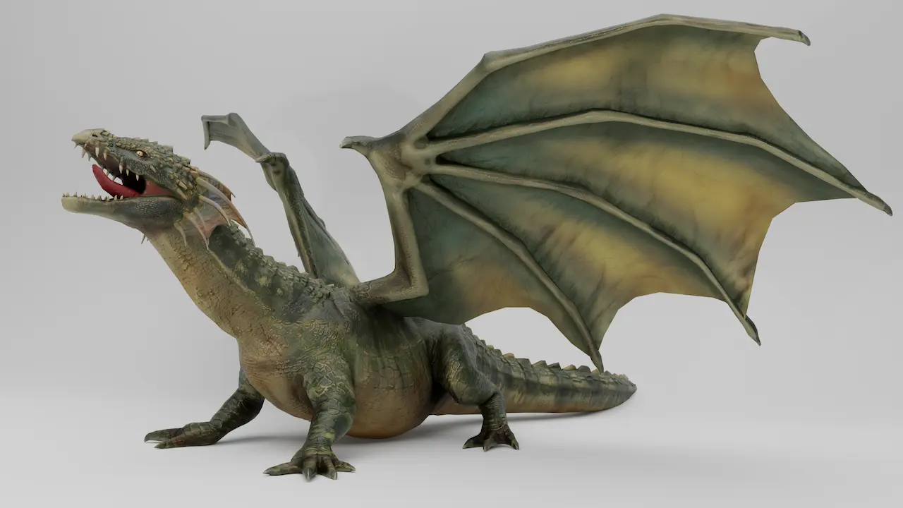 The animated 3D model of the Wawel Dragon